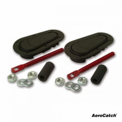 Zámky / držáky kapoty Aerocatch - carbon look (spodní uchycení)