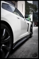 Karbonové boční prahy s nástavci Knight Racer Nissan GT-R R35 (08-) - Zele style