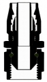Fitinka rovná D-10 (AN10) 7/8x14-UNF - cutter-system - šroubovací