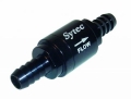 Zpětný ventil celo hliníkový Sytec - hadice 8mm - černý | High performance parts