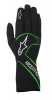Závodní rukavice Alpinestars Tech 1 Race - černé/zelené | 