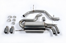 Catback výfuk Milltek VW Golf 5 GTi ED30 2.0 TFSI 230PS (06-09) - verze bez rezonátoru - koncovka leštěná (homologace)