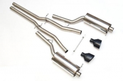 Catback výfuk Milltek Audi RS6 C5 4.2 V8 Bi-Turbo Sedan/Avant (02-04) - verze s rezonátory - koncovky černé (homologace)