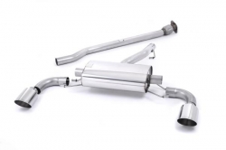 Secondary catback výfuk Milltek Toyota GT86 2.0 (12-) - verze bez rezonátoru - koncovky leštěné