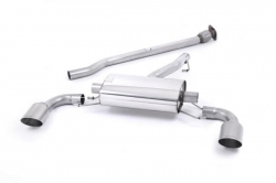 Secondary catback výfuk Milltek Subaru BRZ 2.0 (12-) - verze bez rezonátoru - koncovky titanové