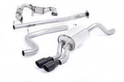 Turboback výfuk Milltek Ford Fiesta Mk6 1.0T EcoBoost 100-140PS (13-17) - verze bez rezonátoru - koncovka černá