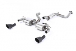 Catback výfuk Milltek Ford Focus Mk2 RS 2.5T 305PS (09-10) - verze s rezonátorem - koncovky černé