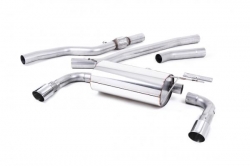 Catback výfuk Milltek BMW 4-Series F32 428i Coupe automat N20 (14-19) - verze bez rezonátoru - koncovky dual leštěné
