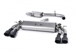 Catback výfuk Milltek VW Golf 7 R 2.0 TSI 300PS (14-16) - verze s rezonátorem - koncovky černé (homologace)