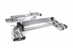Catback výfuk Milltek VW Golf 7 R 2.0 TSI 300PS (14-16) - verze s rezonátorem - koncovky leštěné (homologace)