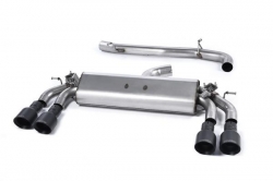 Catback výfuk Milltek VW Golf 7 R 2.0 TSI 300PS (14-16) - verze bez rezonátoru - koncovky černé