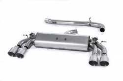 Catback výfuk Milltek VW Golf 7 R 2.0 TSI 300PS (14-16) - verze bez rezonátoru - koncovky titanové modré