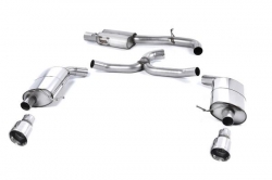 Catback výfuk Milltek VW Golf 7 2.0 TFSI Alltrack/Kombi 4-Motion (16-) - verze s rezonátorem - koncovky leštěné