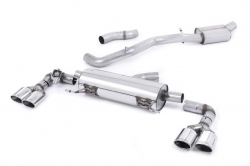 Catback výfuk Milltek Audi S1 8X 2.0 TFSI Quattro (14-) - verze s rezonátorem - koncovky leštěné Oval (homologace)