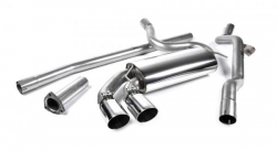 Downpipe back Milltek Audi Coupe UR Quattro 10v Turbo (81-89) - verze bez rezonátoru - koncovka titanová