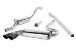Downpipe back Milltek Audi Coupe UR Quattro 10v Turbo (81-89) - verze s rezonátorem - koncovka černá