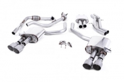 Catback výfuk Milltek Audi S4 B9 3.0 TFSI V6 Sedan/Avant sport. difer. (16-) - verze s rezonátorem - koncovky titanové (homologace)