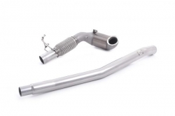 Downpipe se závodním katalyzátorem Milltek Audi S3 8V 2.0 TFSI Quattro Sedan/Cabrio (13-) - OEM výfuk