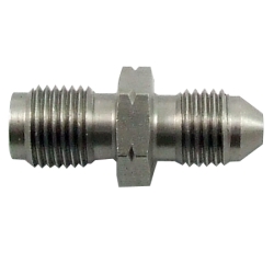 Propojovací adaptér rovný D-03 (AN3) 3/8"x24-UNF - M12 x 1,25 - samec - nerezový