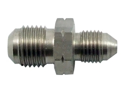 Propojovací adaptér rovný D-03 (AN3) 3/8"x24-UNF - M10 x 1,25 - samec - nerezový