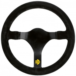 Volant Momo Modell 31 320mm - černý/černý - semiš