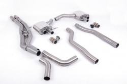 Particulate filter back výfuk Milltek Audi RS6 C8 4.0 V8 Bi-Turbo (19-) - hlasitější verze - koncovky leštěné