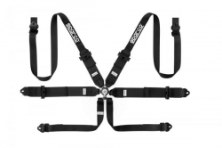 Bezpečnostní pás Sparco Pro Racer 04818RH1 3/2" 6-bodový černý - karabina (FIA homologace)