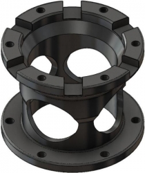 Prodloužení náby volantu OMP pevné 40mm - stříbrná