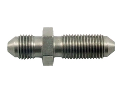 Upínací hlava (bulkhead) D-03 (AN3) 3/8"x24-UNF - M10 x 1,0 - nerezová