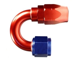 Fitinka koleno 180° D-08 (AN8) 3/4"x16-UNF - cutter-system - šroubovací