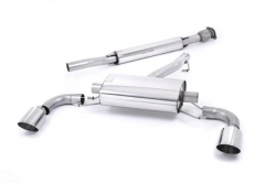 Secondary catback výfuk Milltek Subaru BRZ 2.0 (12-) - verze s rezonátorem - koncovky leštěné (homologace)