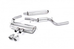 Catback výfuk Milltek Ford Focus Mk3 ST 2.0 EcoBoost 5-dv. hatchback (12-) - verze s rezonátorem - koncovky leštěné (homologace)