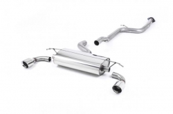 Catback výfuk Milltek Ford Focus Mk2 ST 225 (05-10) - verze bez rezonátoru - koncovky leštěné GT