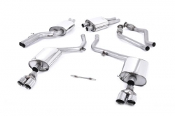Catback výfuk Milltek Audi S4 B8 3.0 V6 Supercharged (09-12) - verze s rezonátorem - koncovky leštěné GT (homologace)