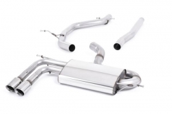 Particulate filter back výfuk Milltek Audi A3 8P 2.0 TDI 170PS DPF 2WD 3-dv. (08-12) - koncovka leštěná