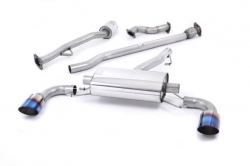 Primary catback výfuk Milltek Subaru BRZ 2.0 (12-) - verze bez rezonátoru - koncovky titanové modré