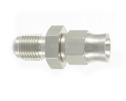 Zakončovací adaptér rovný D-03 (AN3) 3/8"x24-UNF na hadici D-03 (AN3) - samec - nerezový