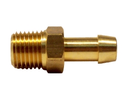 Fitinka 3/8"-NPT rovná na hadici 6mm (1/4") - mosazná