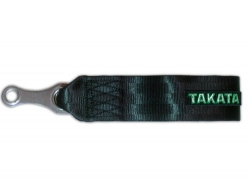 Přední odtahové oko textilní Takata - černé