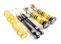 Výškově a tuhostně stavitelný podvozek s unibalovým horním uložením ST Suspensions pro VW Golf VI Cabrio, uchycení př. tlumiče 55mm, r.v. od 06/11, se zatížením PN od  1016 do 1090Kg
