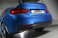 Catback výfuk Milltek BMW 4-Series F32 428i Coupe manual N20 (14-19) - verze bez rezonátoru - koncovka černá