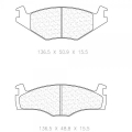 Brzdové destičky CL Brakes RC8 - 4021RC8