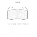 Brzdové destičky CL Brakes RC8 - 4022T15RC8