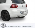 Koncový tlumič výfuku Simons VW Golf 6 1.4TSi/1.8TSi (08-13) - homologace
