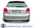 Koncový tlumič výfuku Simons Audi A3 8P 2WD 1.4TSi/2.0 TFSi (03-13) - homologace