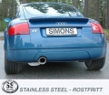 Catback výfuk Simons Audi TT 8N FWD 1.8T 180PS (98-06) - homologace