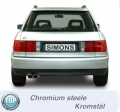 Catback výfuk Simons Audi S2 / RS2 B4 Quattro 2.2i 20V Sedan/Avant (93-96) - homologace