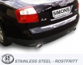 Koncové tlumiče výfuku Simons Audi A4 B6/B7 Quattro Cabrio 1.8T/2.0TFSi (01-08) - homologace