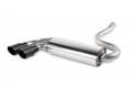 Downpipe back Milltek Audi Coupe UR Quattro 10v Turbo (81-89) - verze s rezonátorem - koncovka černá