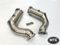 Downpipes s náhradami katalyzátorů MTC Motorsport Porsche Cayenne 4.0 TFSI bi-turbo EA825 (17-)